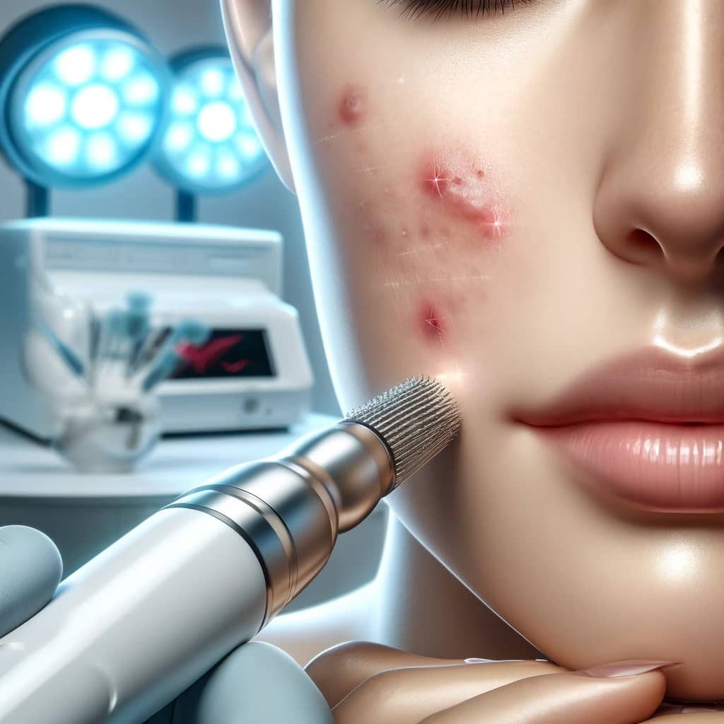 acne scar microneedling